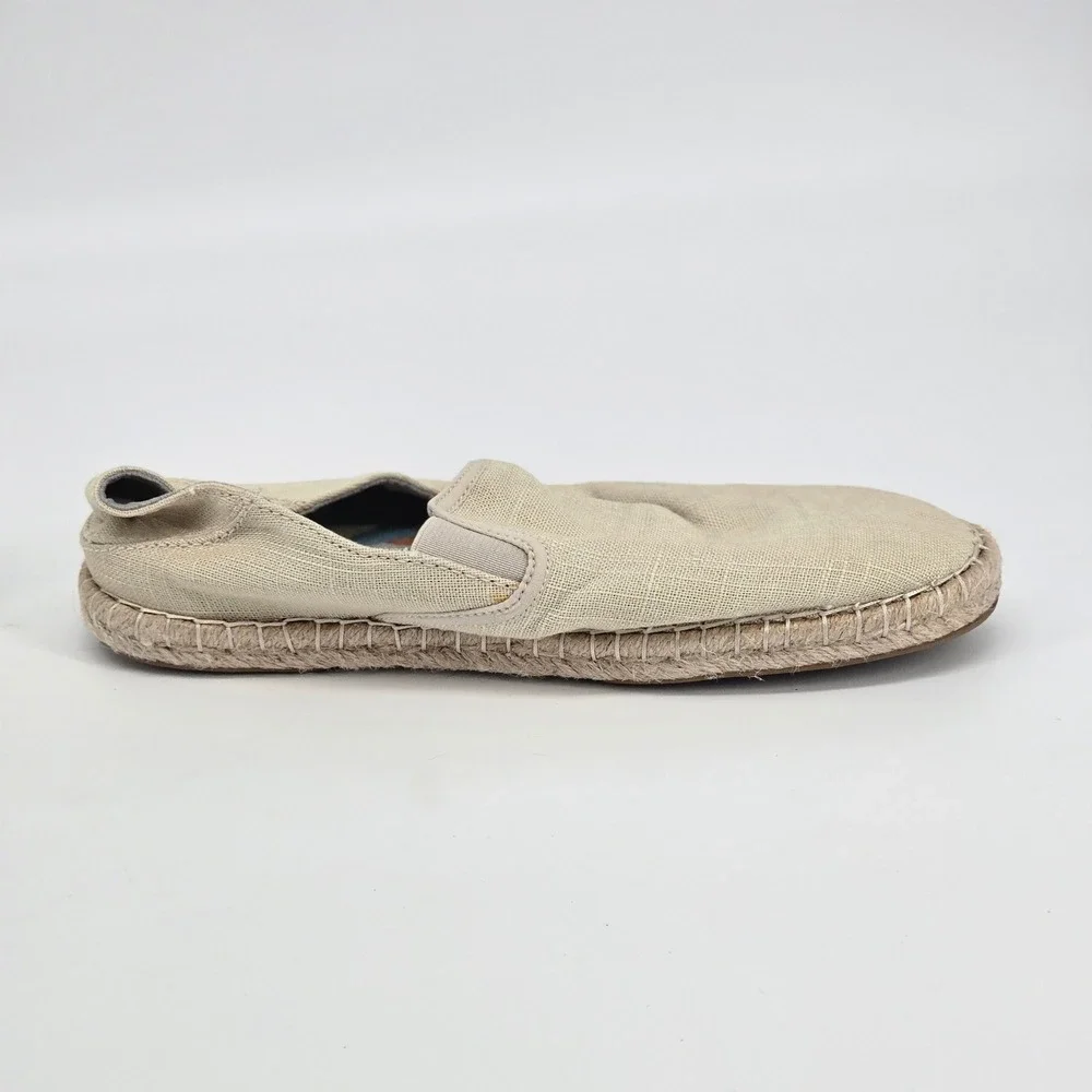 Olukai Kaula Paa Kapa Oatmeal Beige Espadrille Slip On Shoes Flats Women 8 VGUC